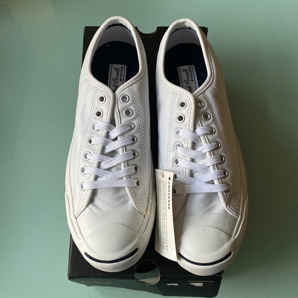 Converse jack Purcell ox leather sneakers men 9. New in box